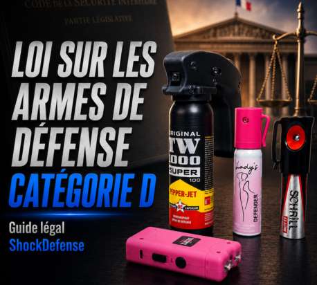 Guide légal sur les armes de défense de catégorie D en France