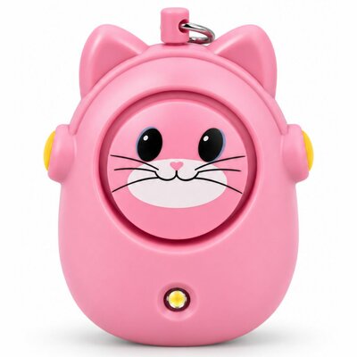 Alarme anti-agression 130db enfant chat rose