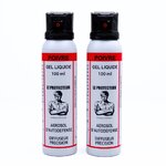 Pack de 2 Bombes au poivre gel 100 ml puissante