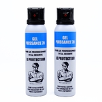 Pack de 2 Bombes lacrymogènes gel cs 100 ml