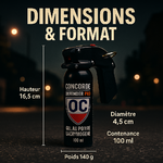 Bombe poivre lacrymogène ultra puissante gel