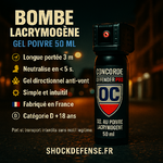 bombe poivre 50ml femme