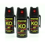 pack de 3 Spray anti-agression Ko jet gel poivre 40 ml