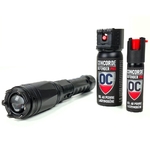 pack autodefense titan lampe taser et lacrymo poivre