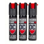 Lot de 3 Bombes gel poivre 25 ml Pro