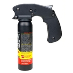 Bombe lacrymogène anti-agression 100 ml gaz poivre poignée pistolet portée 4 mètres