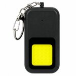 Porte-clé alarme AlertShock noir 130 dB avec mousqueton pivotant