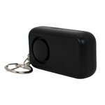 Bouton SOS et goupille de déclenchement du porte-clé alarme noir