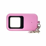Alarme de poche rose AlertShock avec sa lampe LED COB allumée
