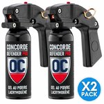 Pack de 2 Extincteurs lacrymogènes ultra puissant gel poivre 100 ml Pro