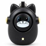 Alarme Personnelle Anti-Agression Chat Noir – 130dB & Étanche