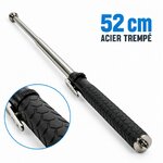 Matraque télescopique automatique en acier trempé 52 cm