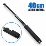 Matraque télescopique A10 40 cm repliée à 15 cm, format compact avec son étui Cordura