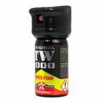 Bombe lacrymogène mousse 40 ml TW1000 avec capuchon de sécurité à clapet