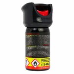 Bombe au poivre TW1000 40 ml à jet liquide moussant, format compact 93 mm