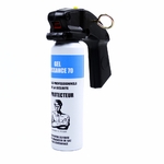 Extincteur lacrymogène 100 ml gel cs avec poignée