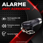 Alarme anti-agression 3 en 1