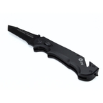 Couteau tactique noir brise vitre coupe sangle pas cher