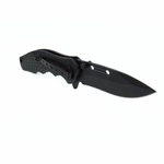 Couteau de poche pliable noir lame 8,5 cm clip ceinture