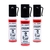 lot de 3 x Sprays au poivre gel 25 ml