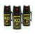 pack de 3 Spray anti-agression Ko jet gel poivre 40 ml