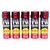Pack de 5 Bombes lacrymogènes Jet Poivre 63 ml longue portée