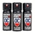 Bombe au poivre 50 ml concorde defender pro - pack de 3 - shockdefense