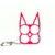 Poing Américain Tête de Chat Rose — Porte-clés Autodéfense Femme