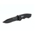 Couteau pliant noir K25 lame avec scie 8 cm
