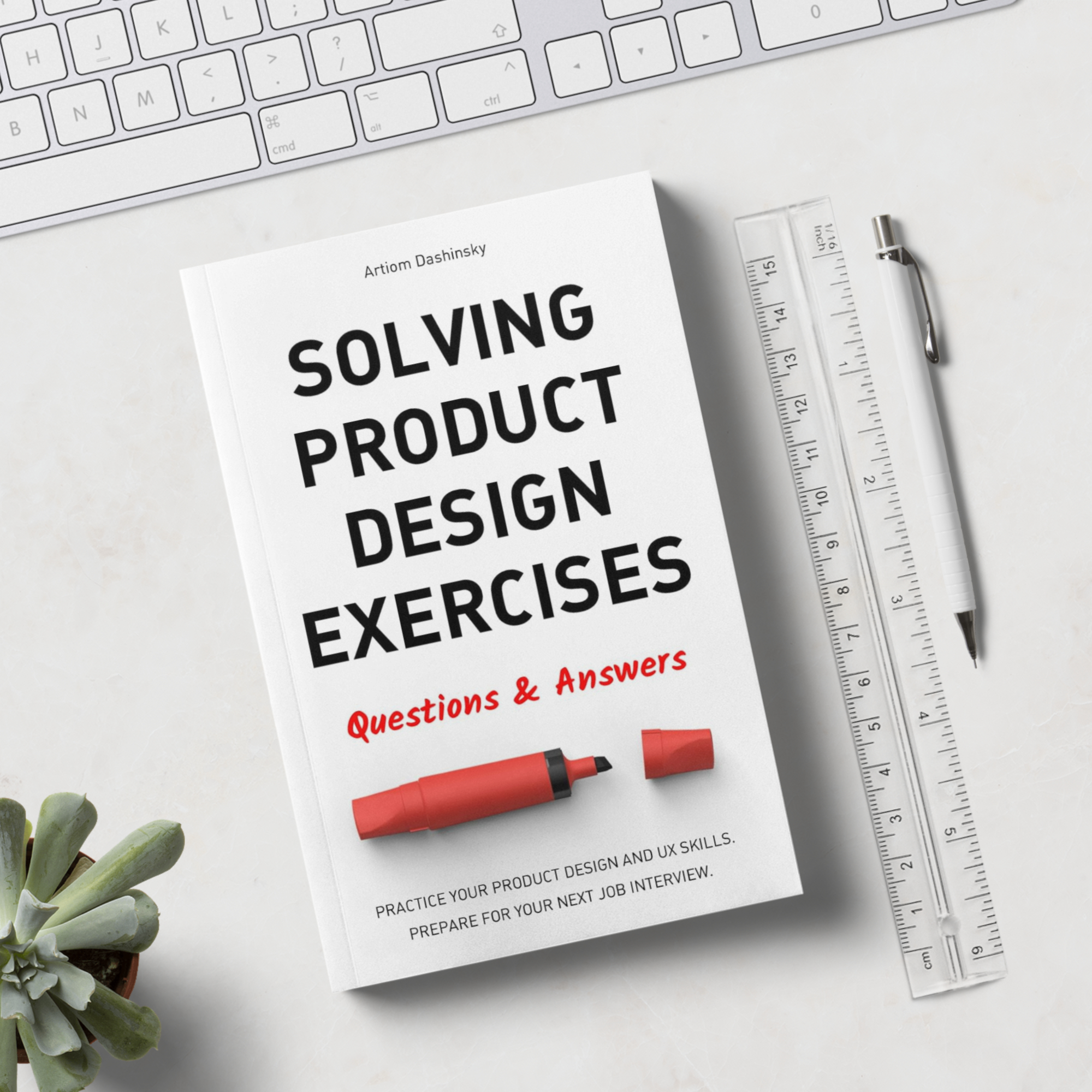Solving Product Design Exercises by Artiom Dashinsky, second view of the book