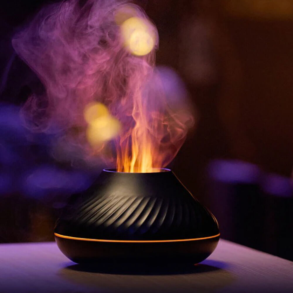 Humidificateur dair flamme colorée
