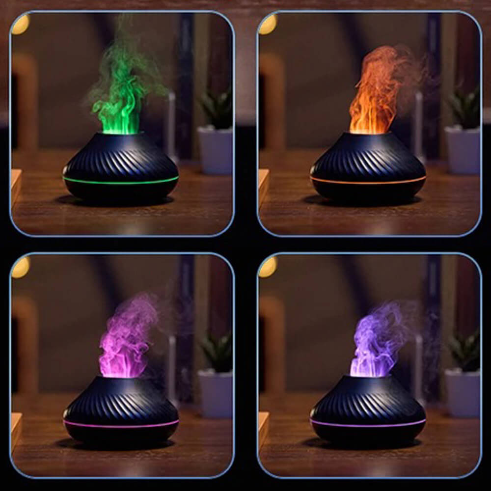 Humidificateur dair flamme colorée