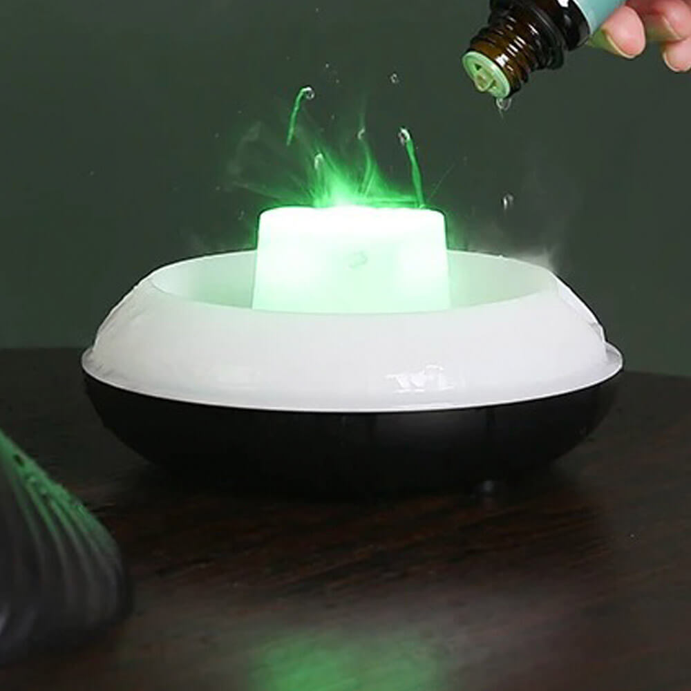 Humidificateur dair flamme colorée