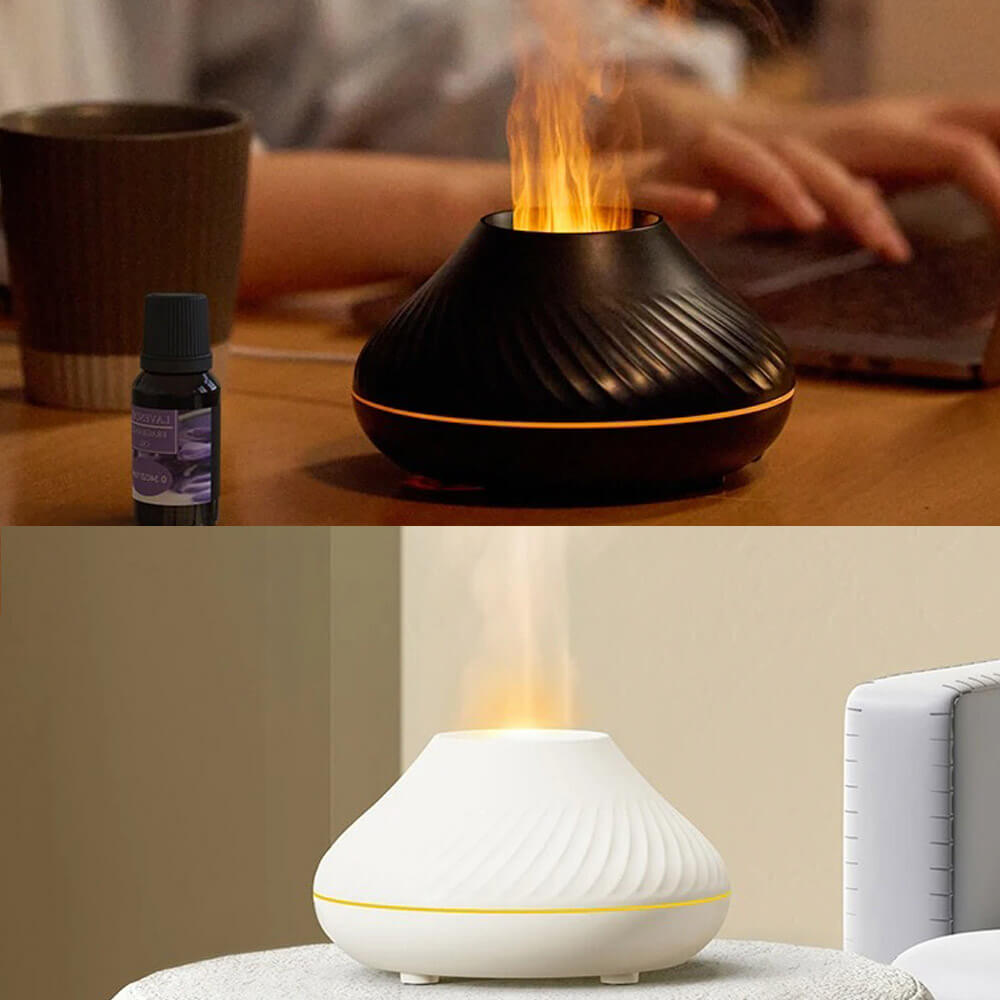Humidificateur dair flamme colorée