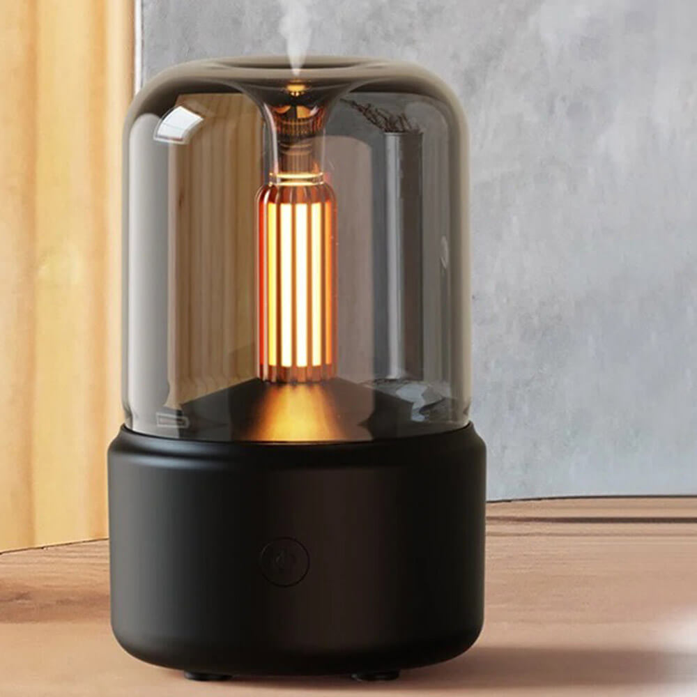 Humidificateur dair design lampe blanc ou noir
