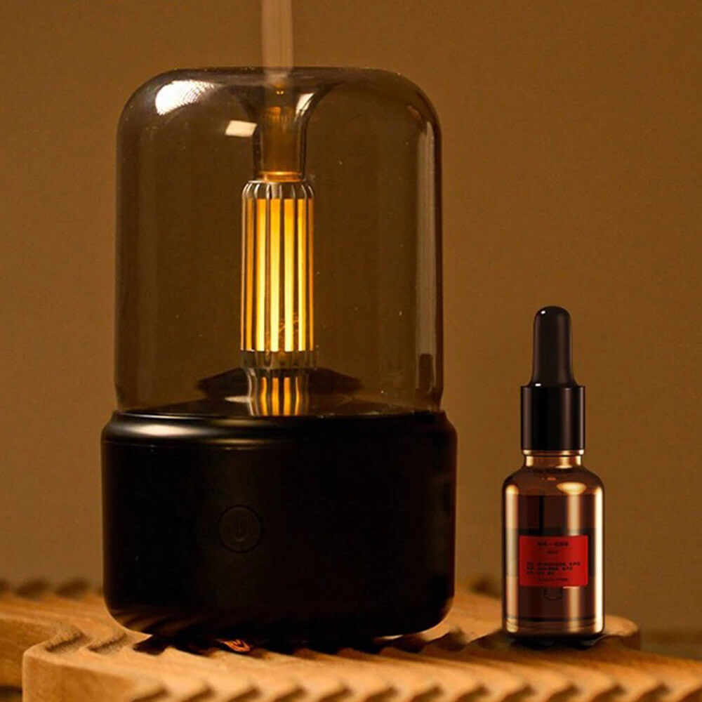 Humidificateur dair design lampe blanc ou noir