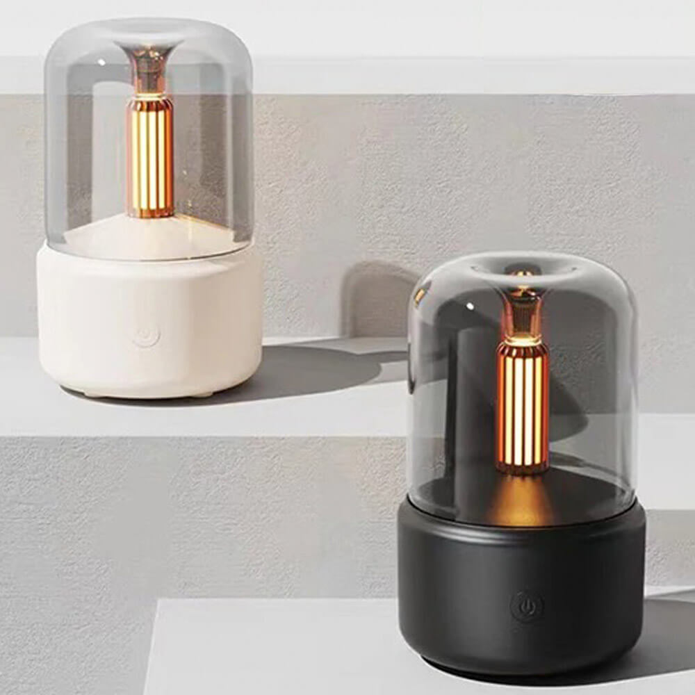 Humidificateur dair design lampe blanc ou noir