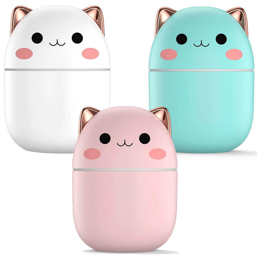 Mini humidificateur dair design chat