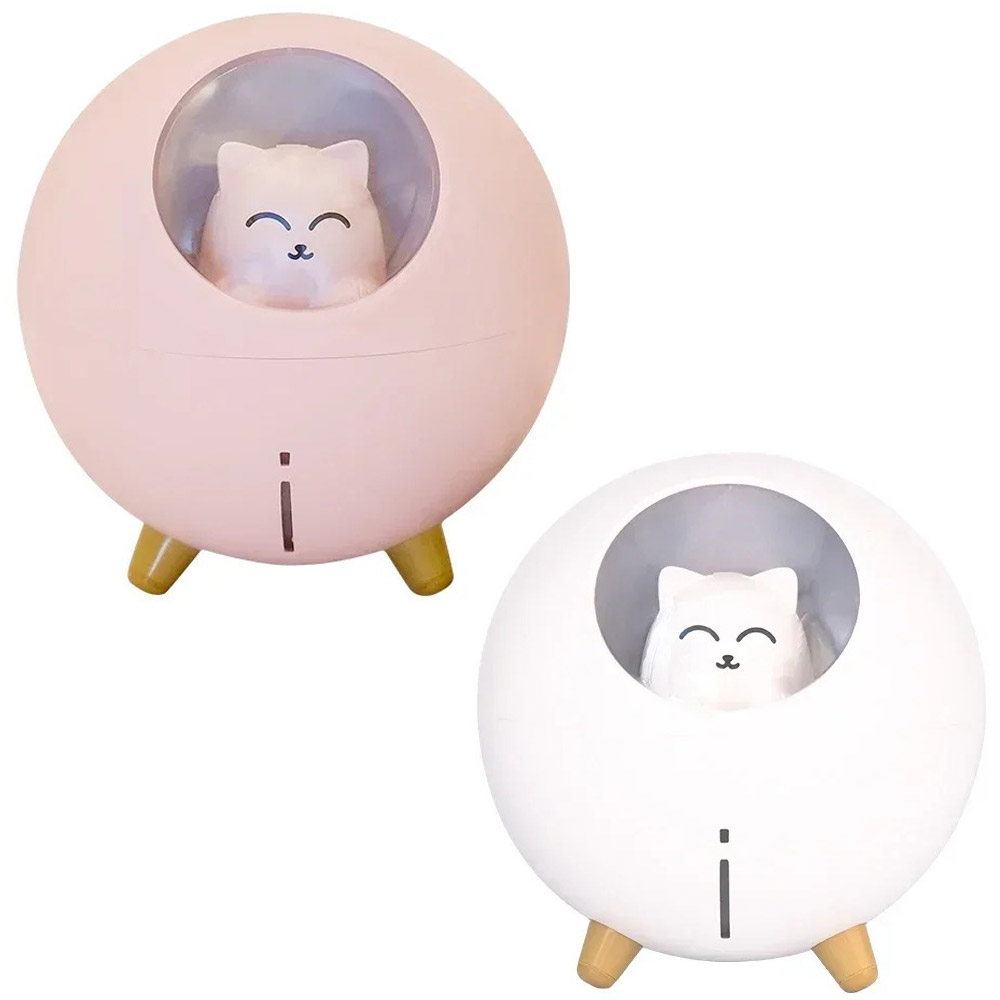 Mini humidificateur planète chat