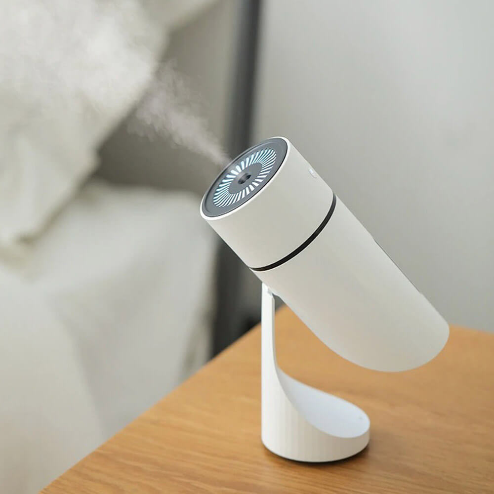 Humidificateur d\'air sans fil orientable | Capacité 260mL | Aromathérapie et Veilleuse | Pratique et compact