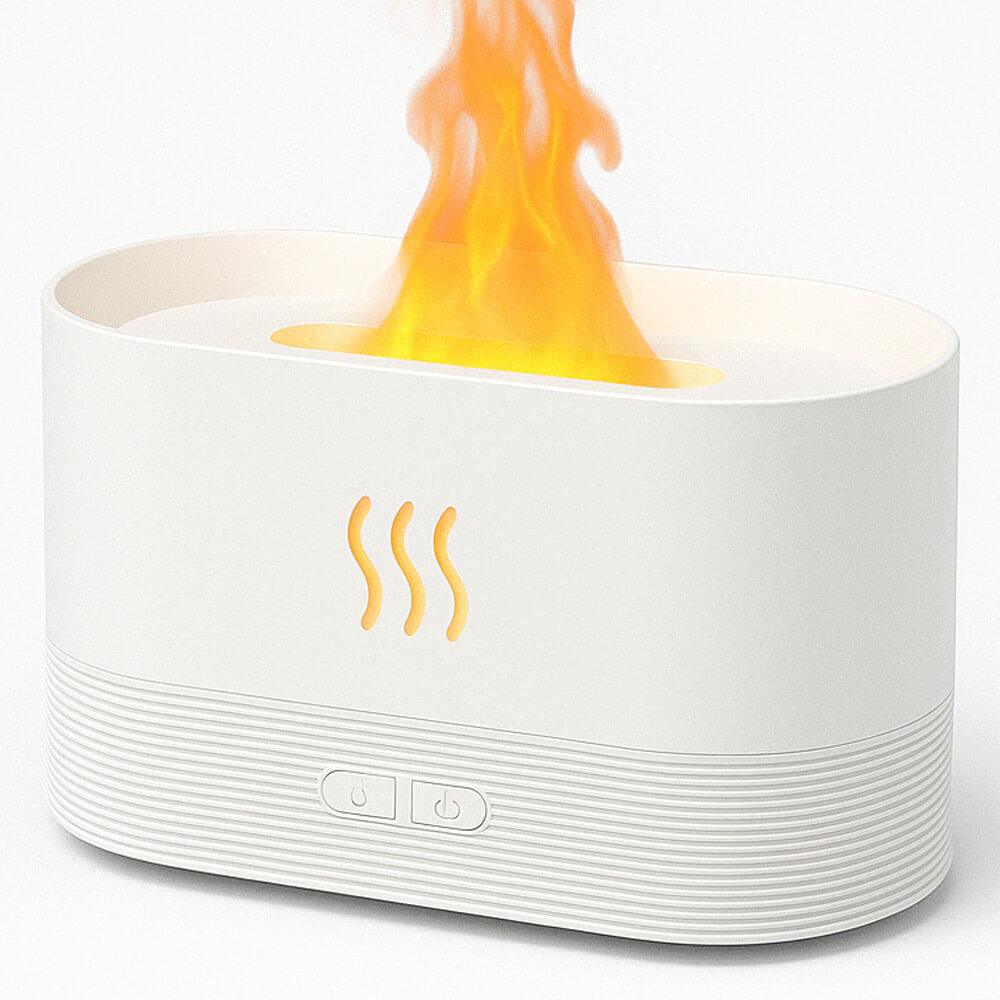 Humidificateur dair design flamme blanc