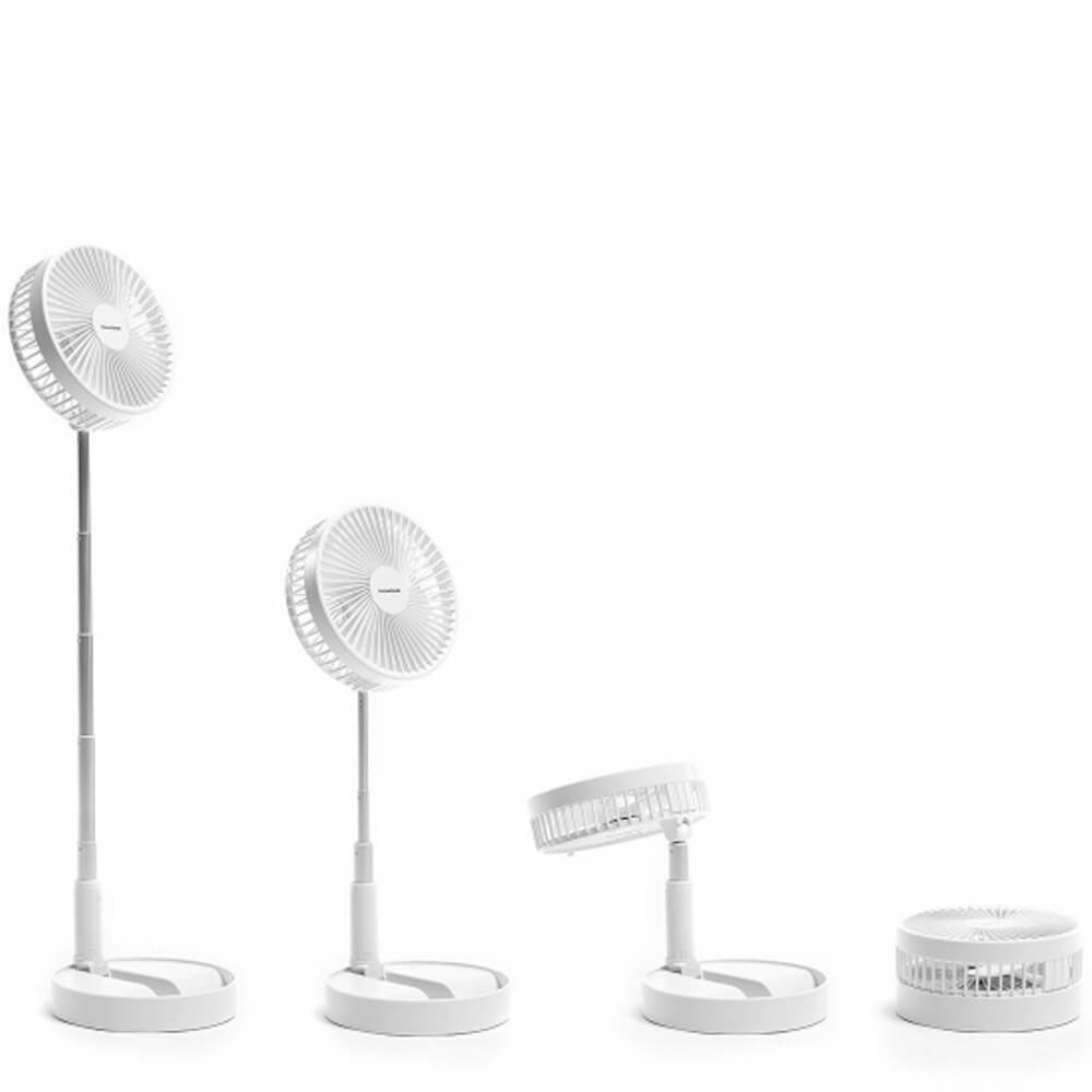 Ventilateur blanc sur pied sans fil multifonction innovagoods