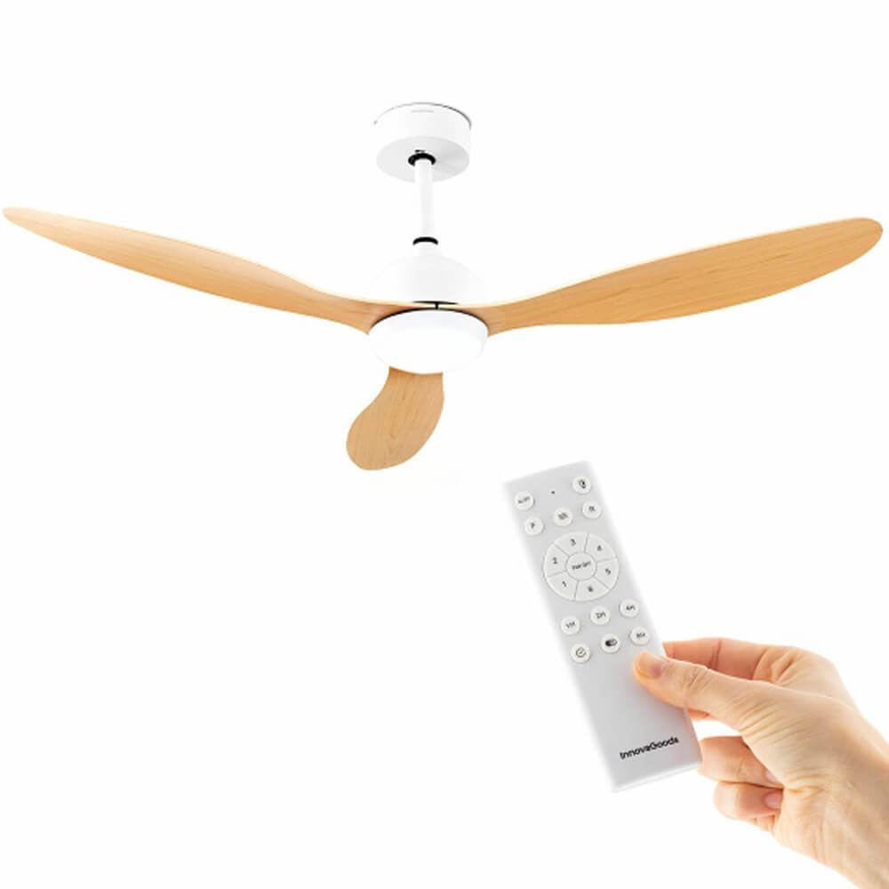 Ventilateur bois avec LED Innovagoods