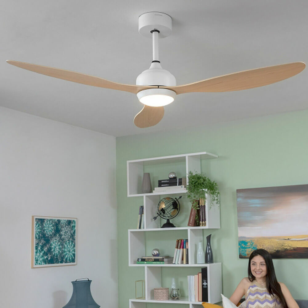 Ventilateur bois avec LED Innovagoods