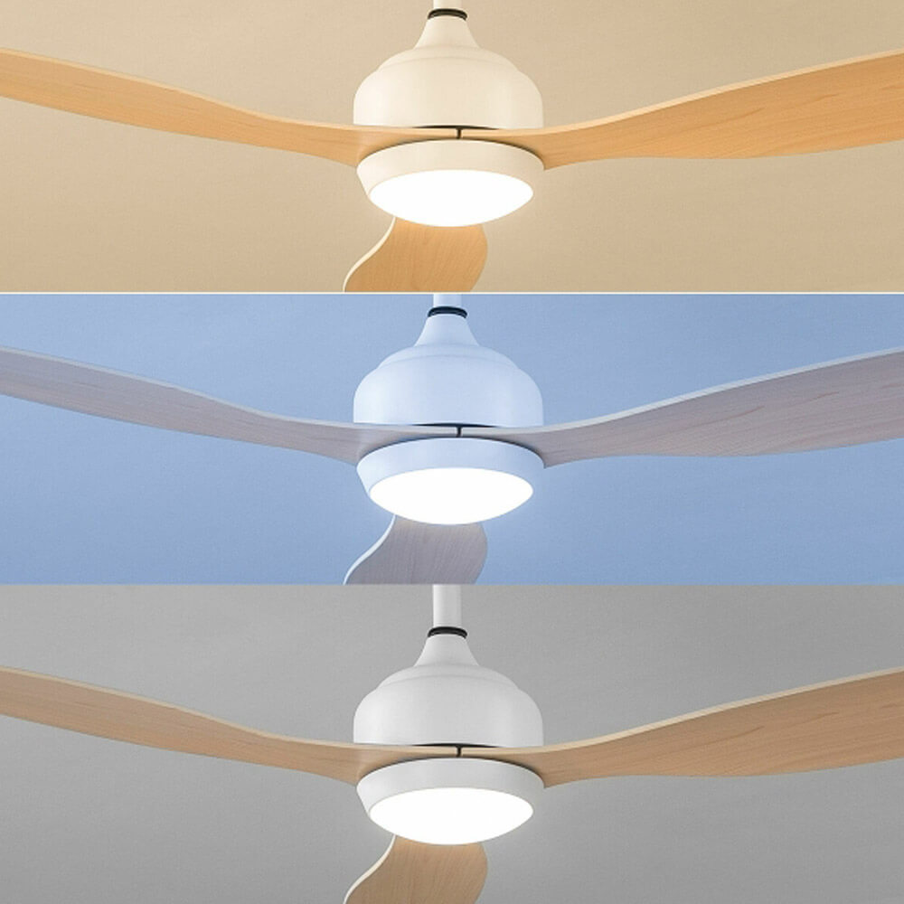 Ventilateur bois avec LED Innovagoods
