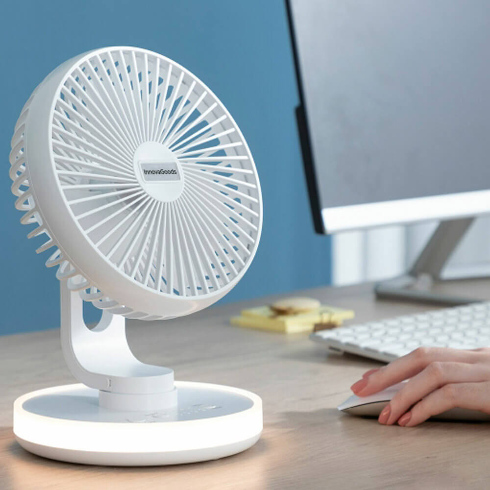 Ventilateur bureau avec LED Innovagoods