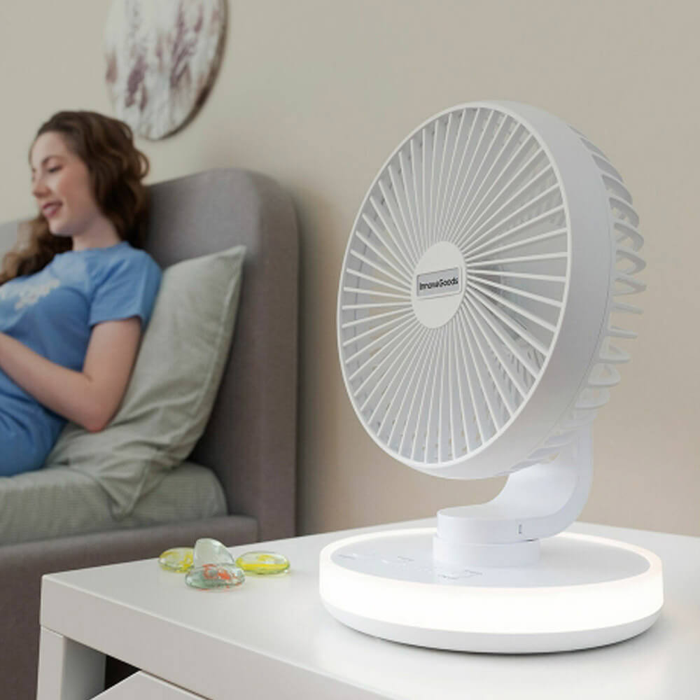 Ventilateur bureau avec LED Innovagoods