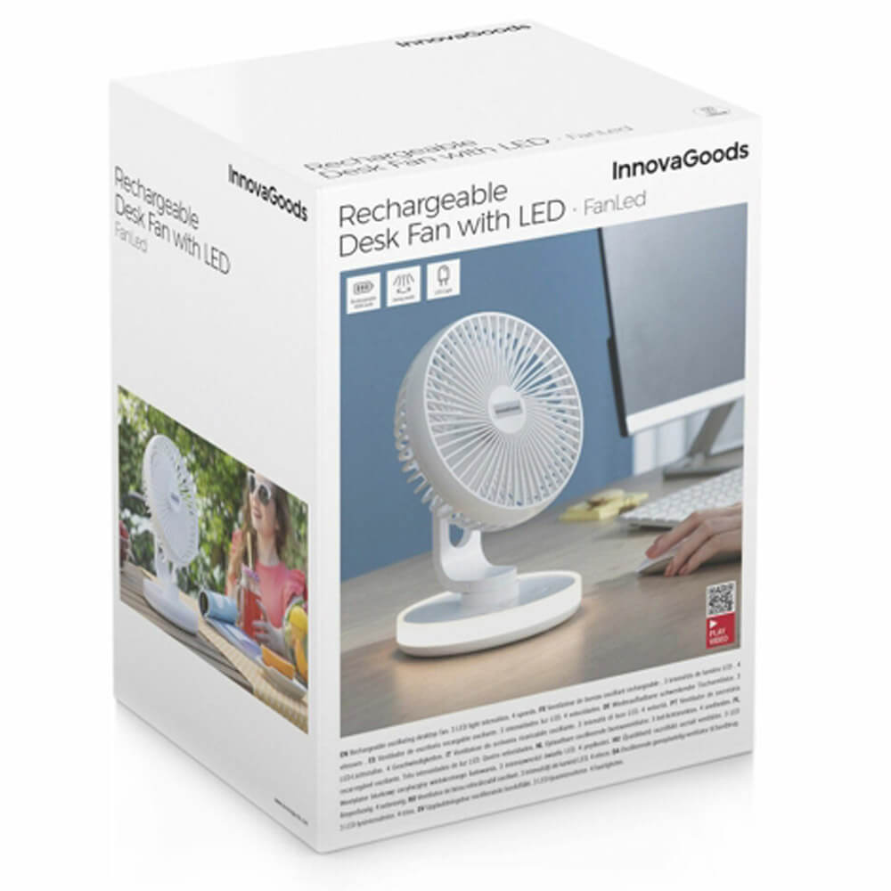 Ventilateur bureau avec LED Innovagoods