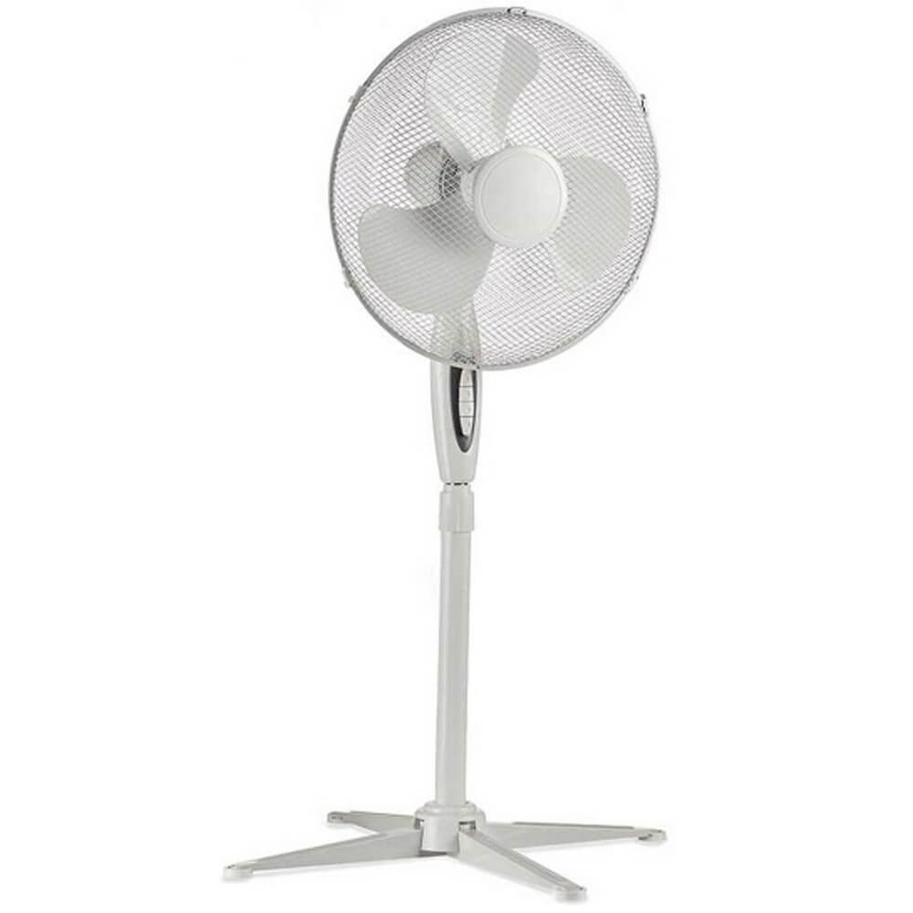 Ventilateur sur pied blanc
