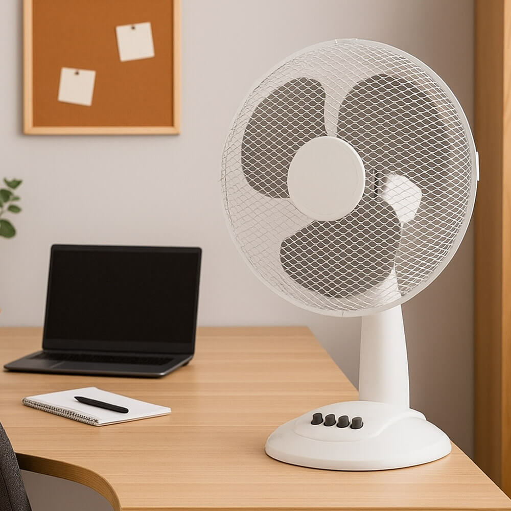 Ventilateur de bureau blanc Argon